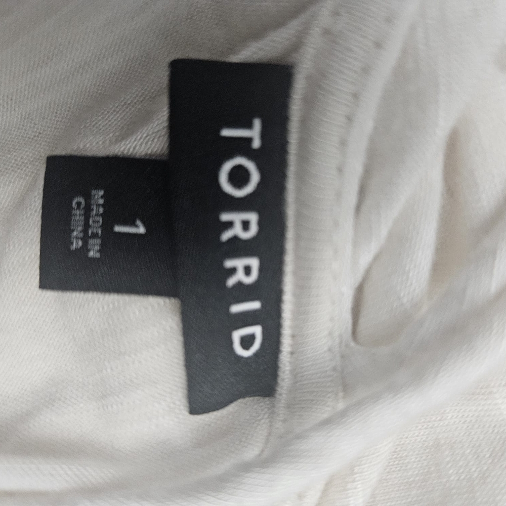 Torrid Cream Embellished Long Sleeve Blouse - Picture 5 of 5